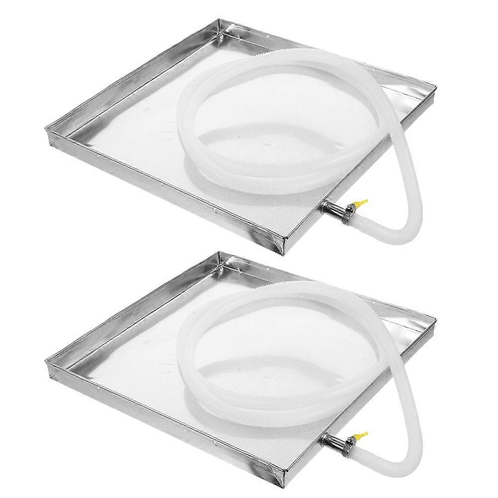 Water Drip Tray for Unit Thickened Air Conditioner Drain Pan 2Sets