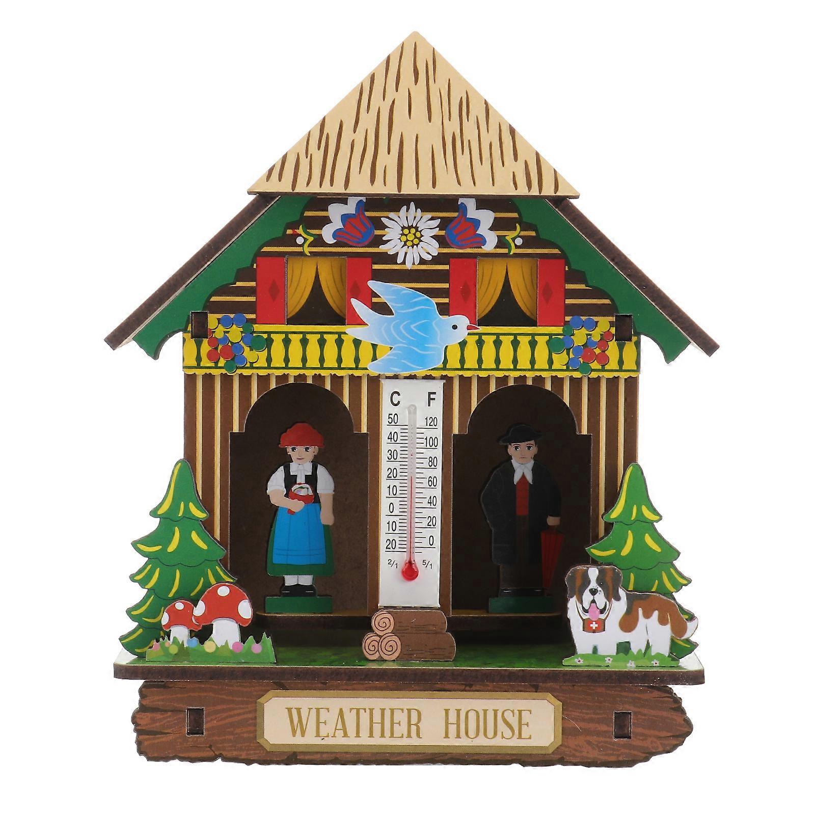 Barometer Home Hygrometer for Wall Hanging 1Pcs Beige Plastic