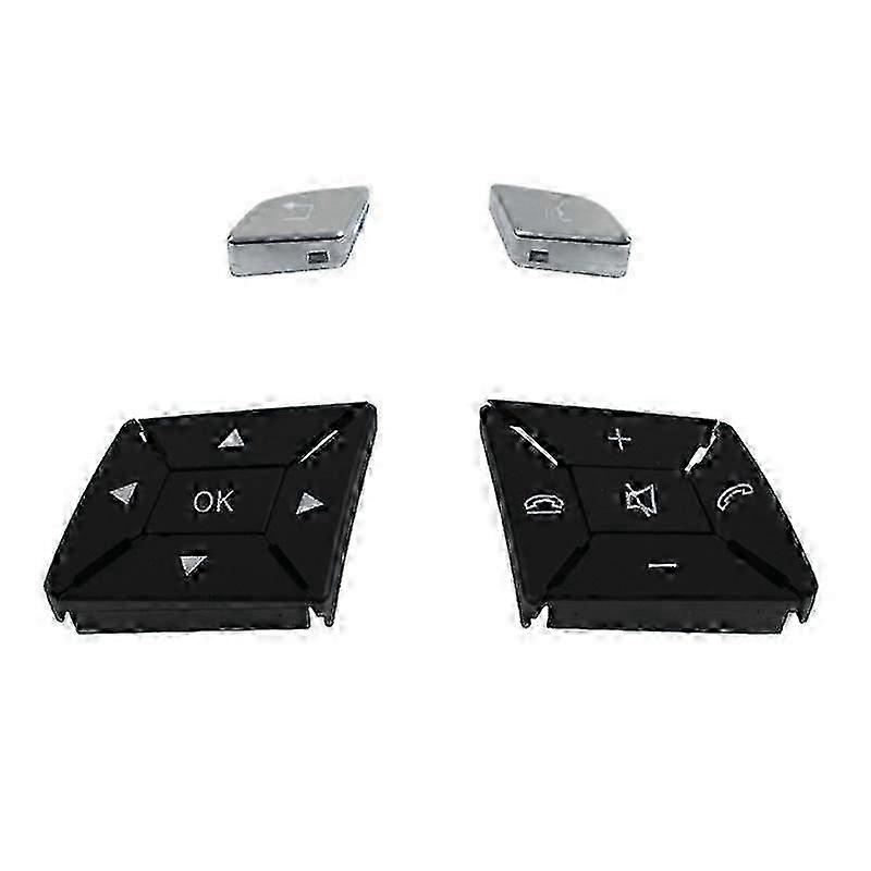 W204 W212 W218 Car Steering Wheel Control Menu Switch Button Cover Volume for C E A Class W156 W246 ,Silver