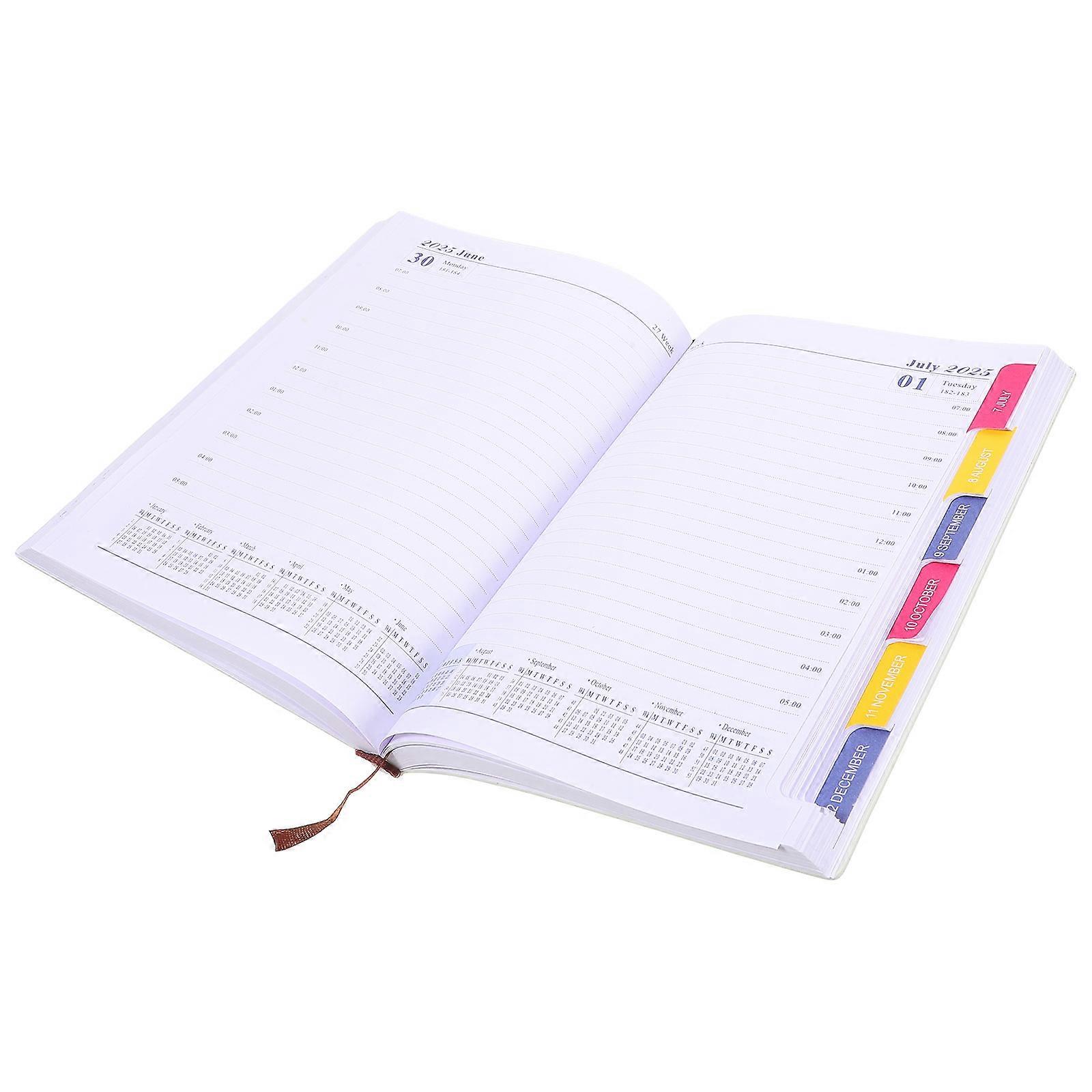 English Schedule Academic Planner for Writing with Monthly Planner Notebook