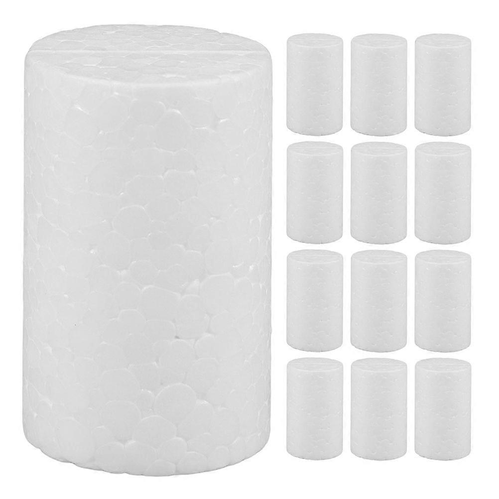 20pcs Foam Cylinders For Modeling: 5x3cm Polystyrene Foam Rods Craft - Cylinder Shape Polystyrene Blocks For Diy Crafts Arts School Projects Supplies