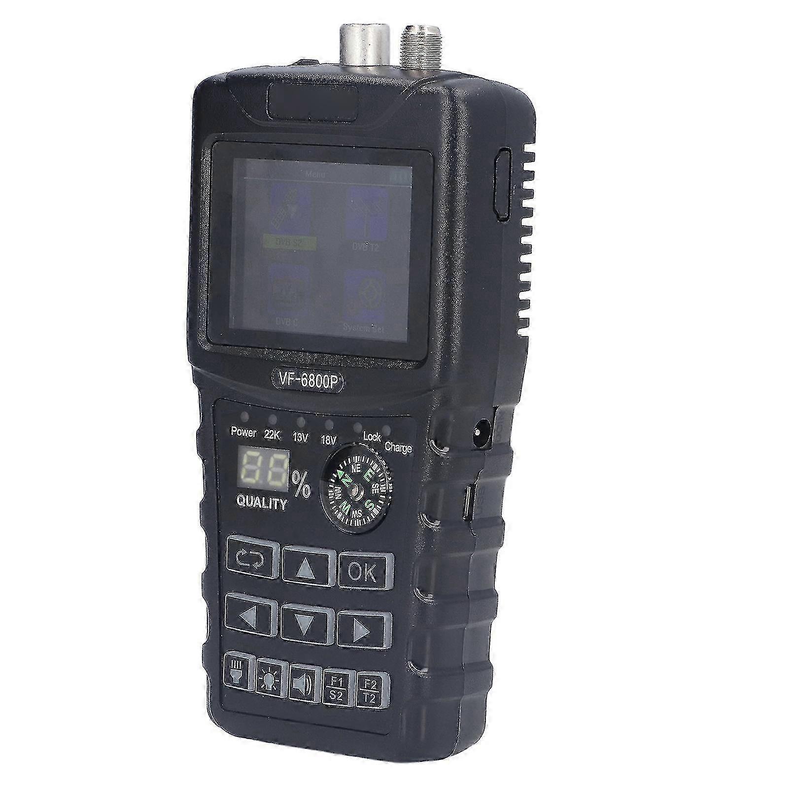 Satellite Signal Finder Professional HD Digital Satellite Finder Meter for Signal Measurement 100?240V US Plug w