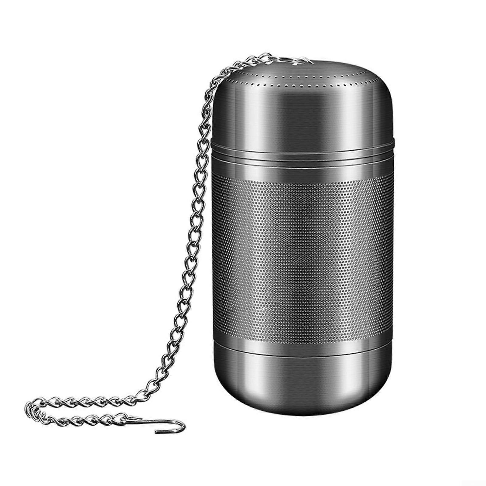 Stainless Steel Tea Infuser Set of 48 Fine Mesh Strainer Balls with Chain for Loose Leaf Tea Cups and Mugs (M)