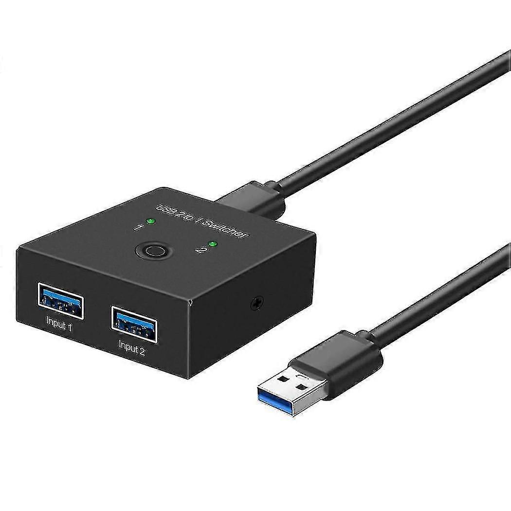 Usb 3.0 Switch Selector Kvm Switch 2 In 1 Out Usb Switcher For 2 Computers Share 1 Usb Devices Such As Printer Scanner