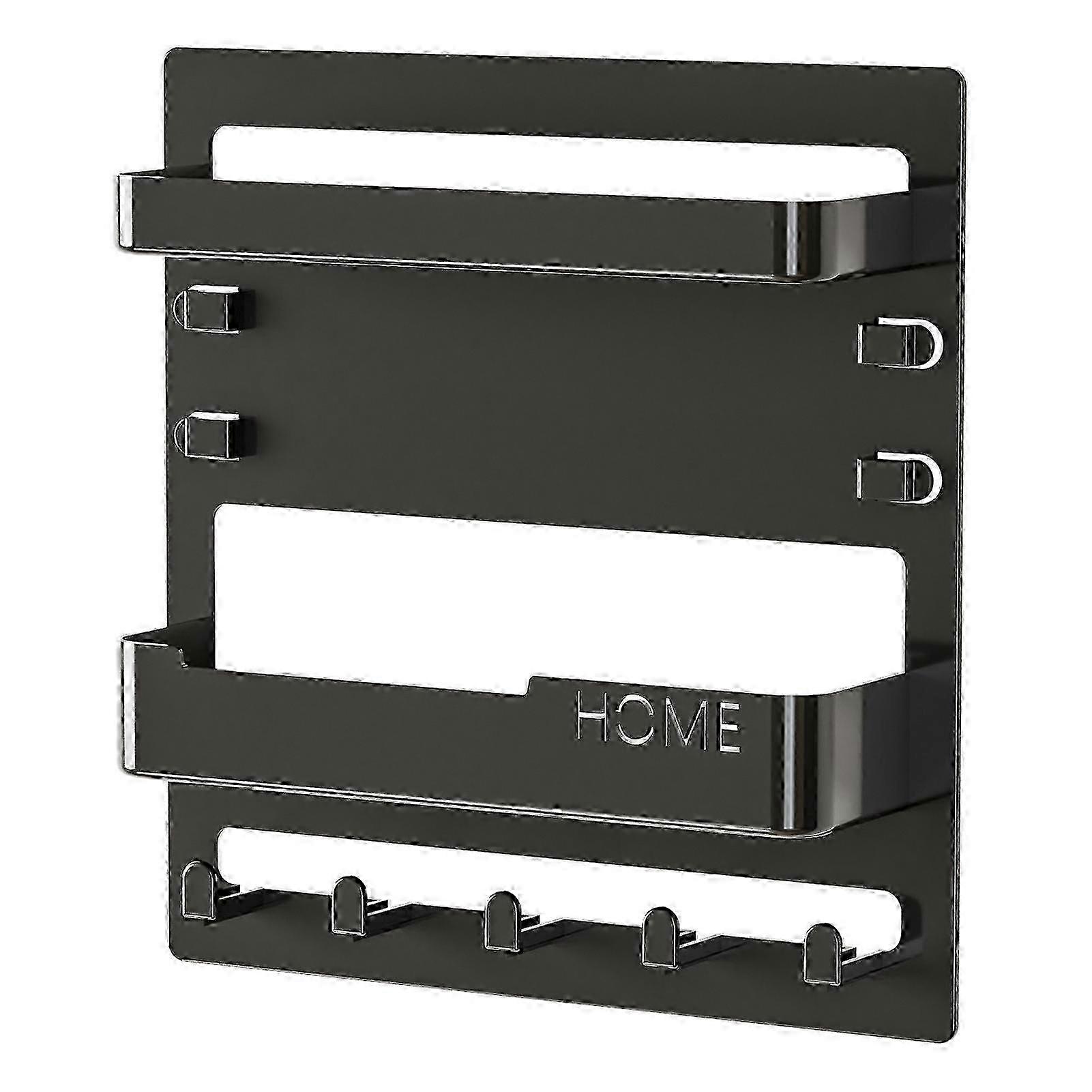 Bedside Shelf Wall Mount Storage Rack Strong Load-bearing Easy Installation Game Console Organizer Remote Control Holder