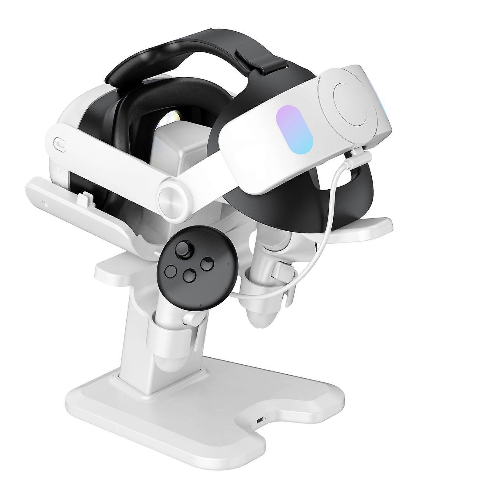 Portable VR Charging Station Charging Dock LED Charging Base Headset Storage Rack Display Stand For Quest3 VR Glasses Multicolor