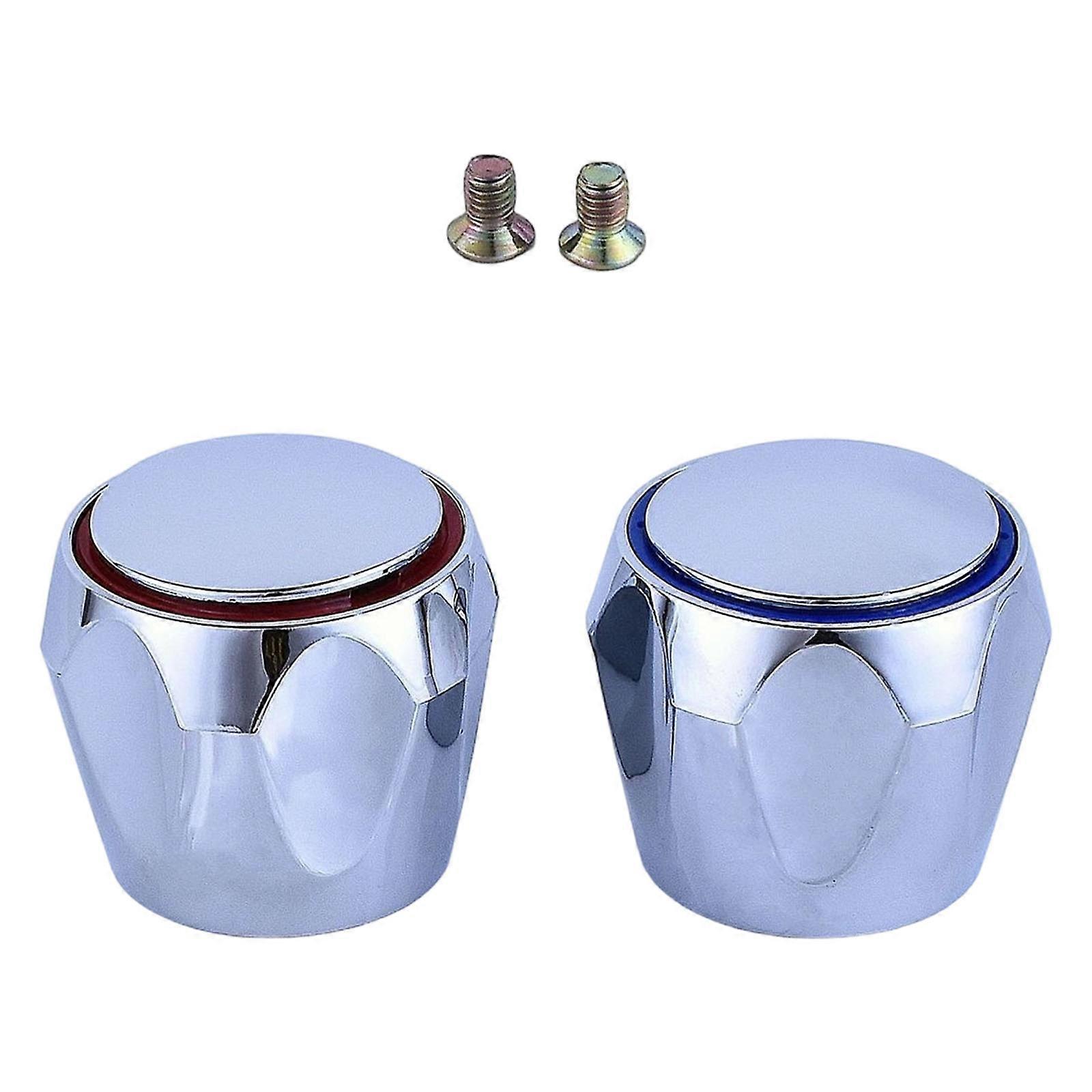 2pack Faucet Levers Control Button Corrosions Proof Materials Comfortable Operation Suitable for Most Faucets Multicolor