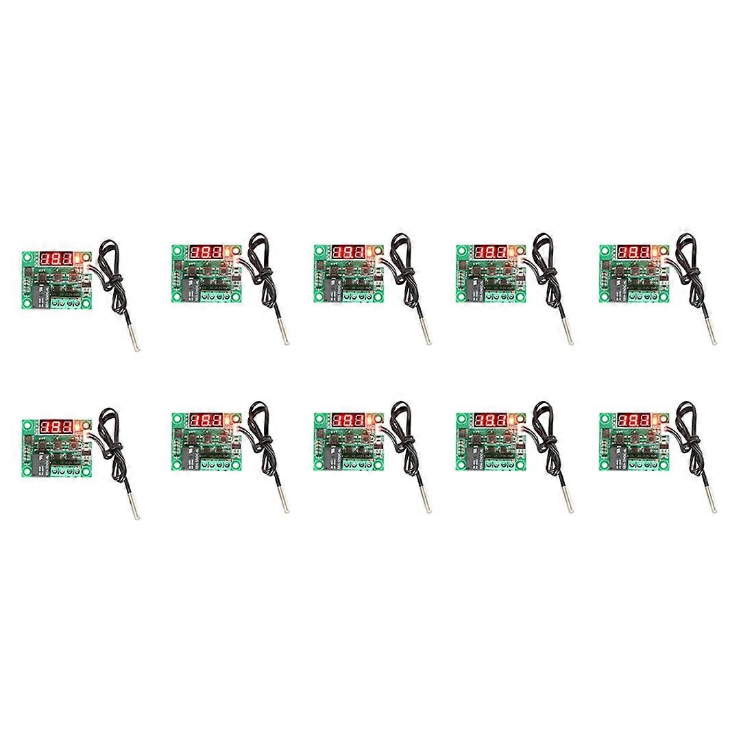 10 PCS W1209 DC 12V Red Heat Cool Temp Thermostat Temperature Control Switch Temperature Controller