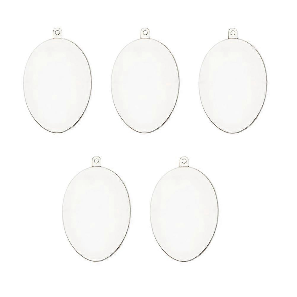 5Pcs Clear Fillable Ornaments Ball Empty Round Transparent Capsules 10cm