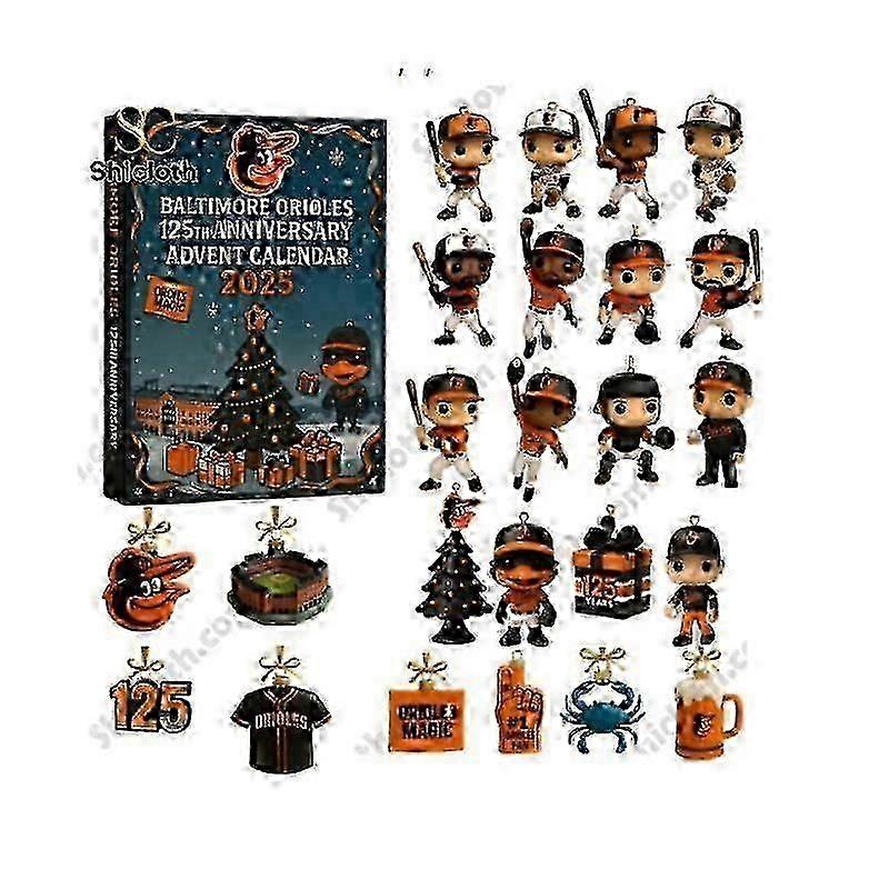 Christmas Countdown Blind Box  MLB Team Commemorative Advent Tree Decoration