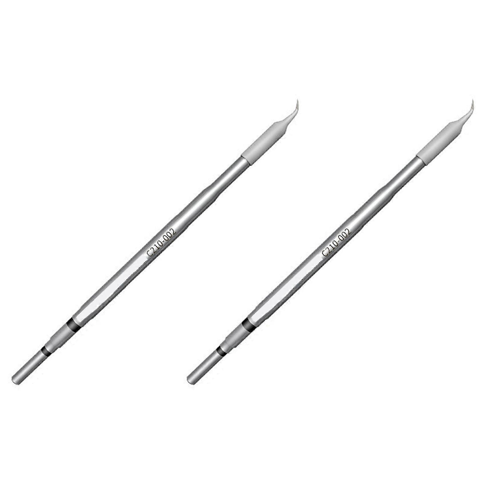 2X C210 Series Soldering Tip Lead-Free Solder Welding Head for T210 Handle for Sugon T26 T26D Solder