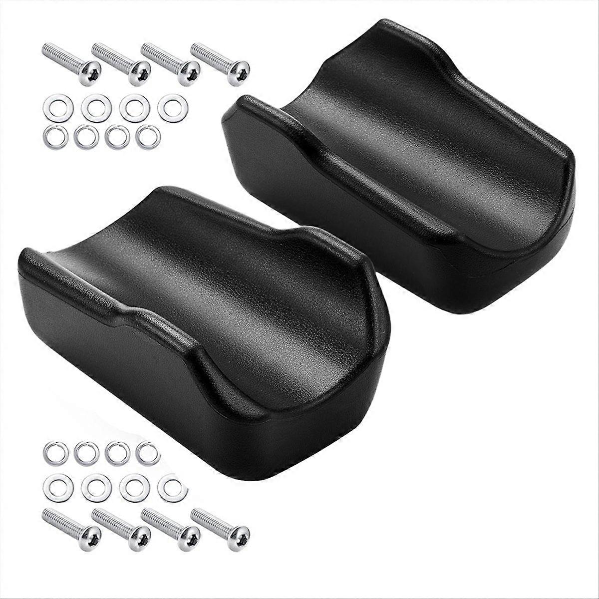2 Pcs Rollator Armrest Pad Upright Walker Forearm Pads Black Walker