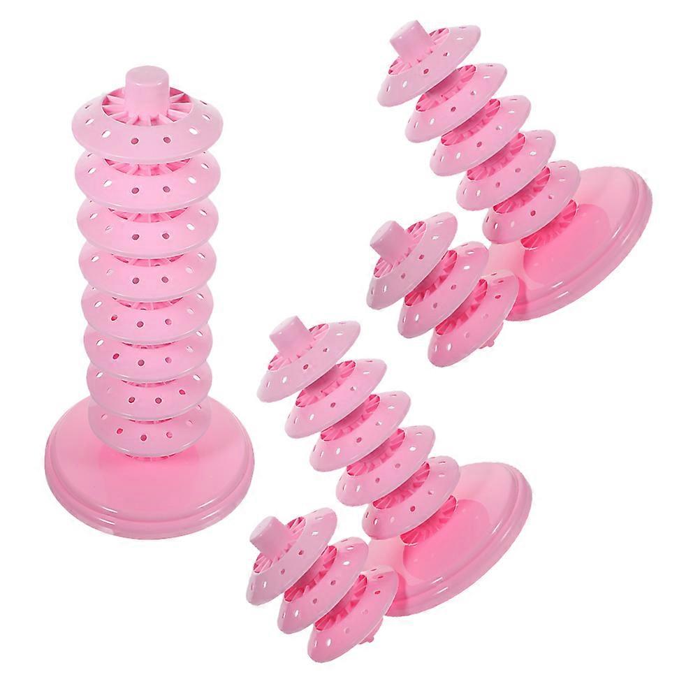 Cake Pops Holder Multi-Function Lollipop Stand Desktop Dessert Holder Circular Shape PP Material Home Party 3Pcs