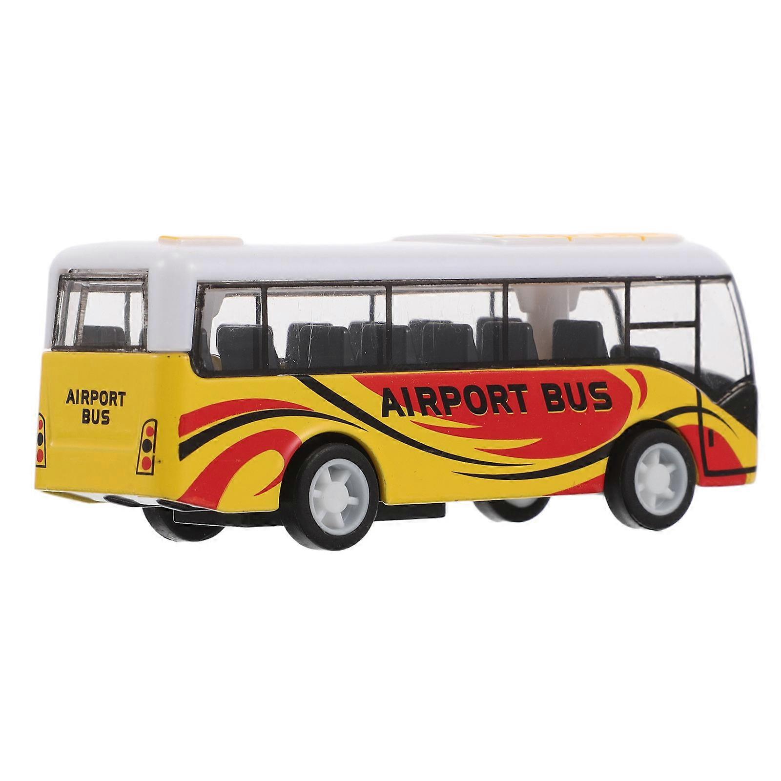 Alloy Model Bus Toy for Party Tiny Mini Pull Back Bus Vehicle