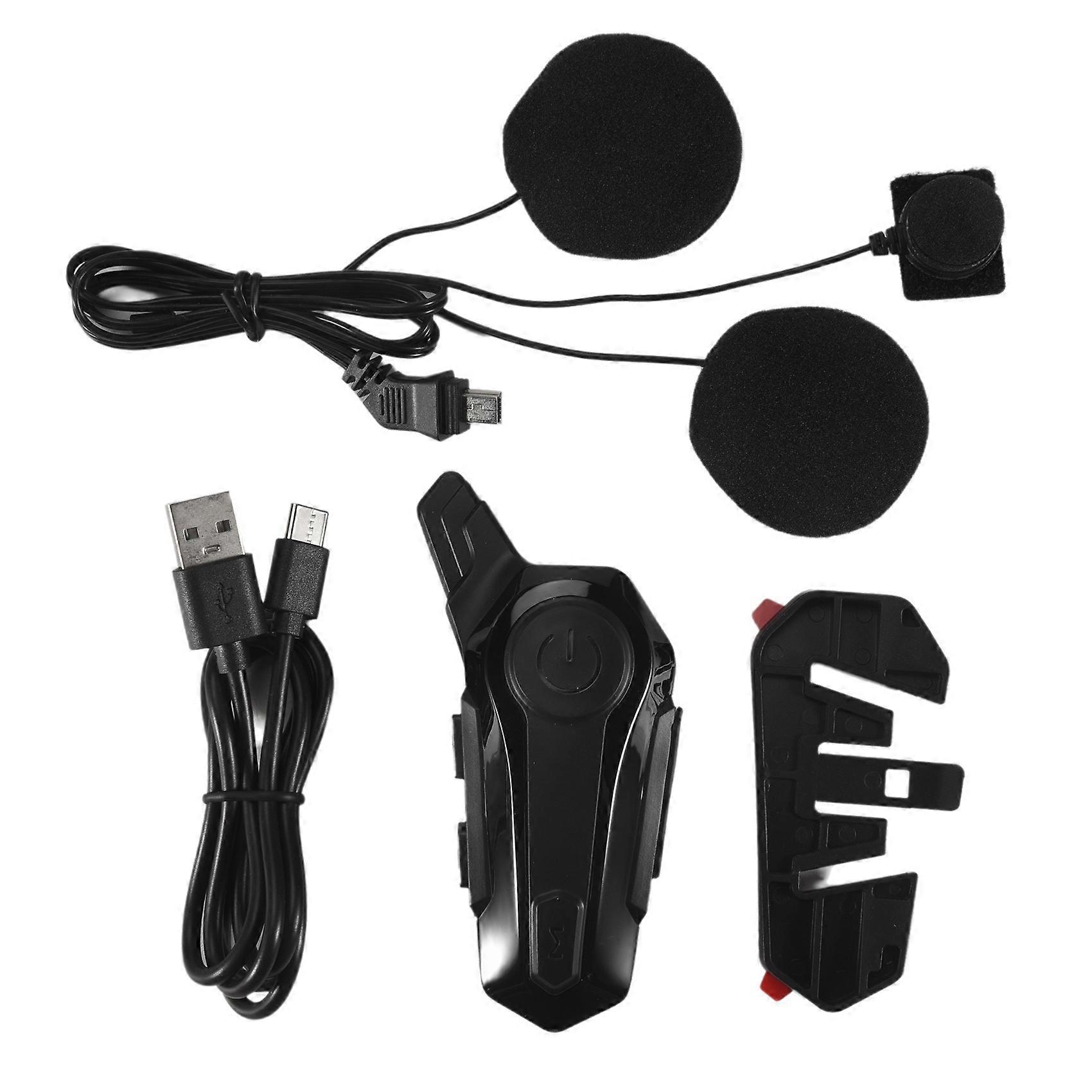 Motorcycle Bluetooth Headset Intercom Interconnection Outdoor Riding Headset Communication with Noise Reduction Function