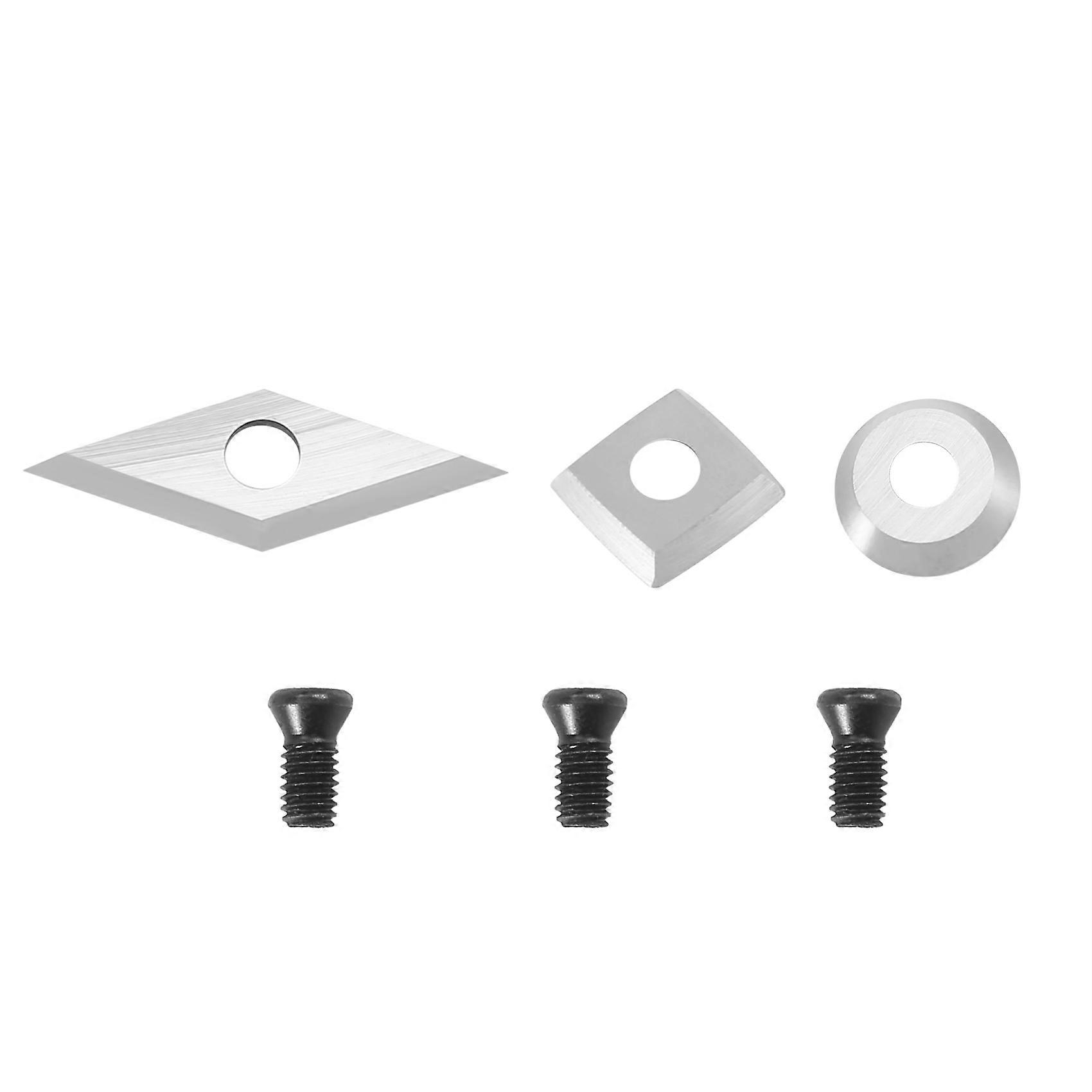 3Pcs Tungsten Carbide Cutters Inserts Set Supplied With Screws