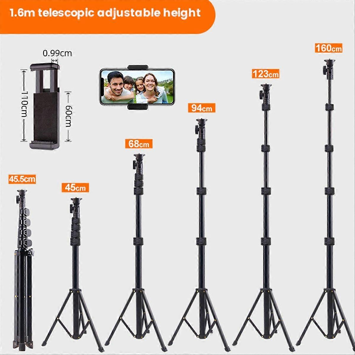64 inch Tripod for Cell Phone Camera, Phone Tripod with Remote