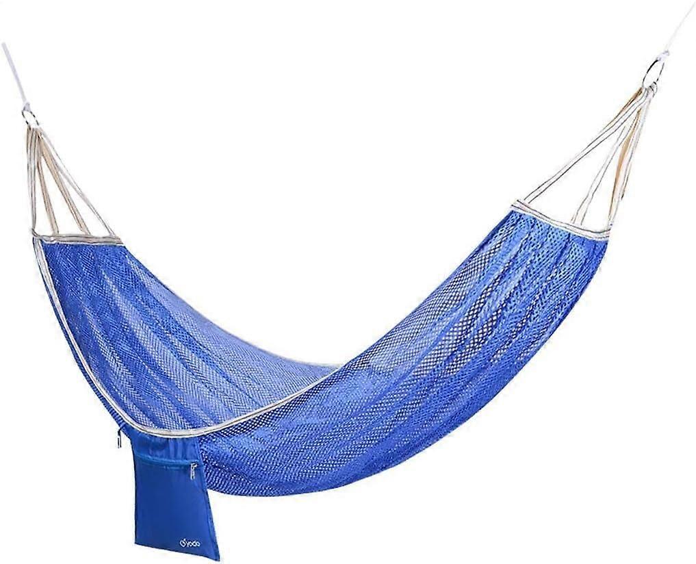 Camping Hammock Double Twin Style Lightweight Breathable Mesh with Adjustable Hooks for Outdoor Indoor