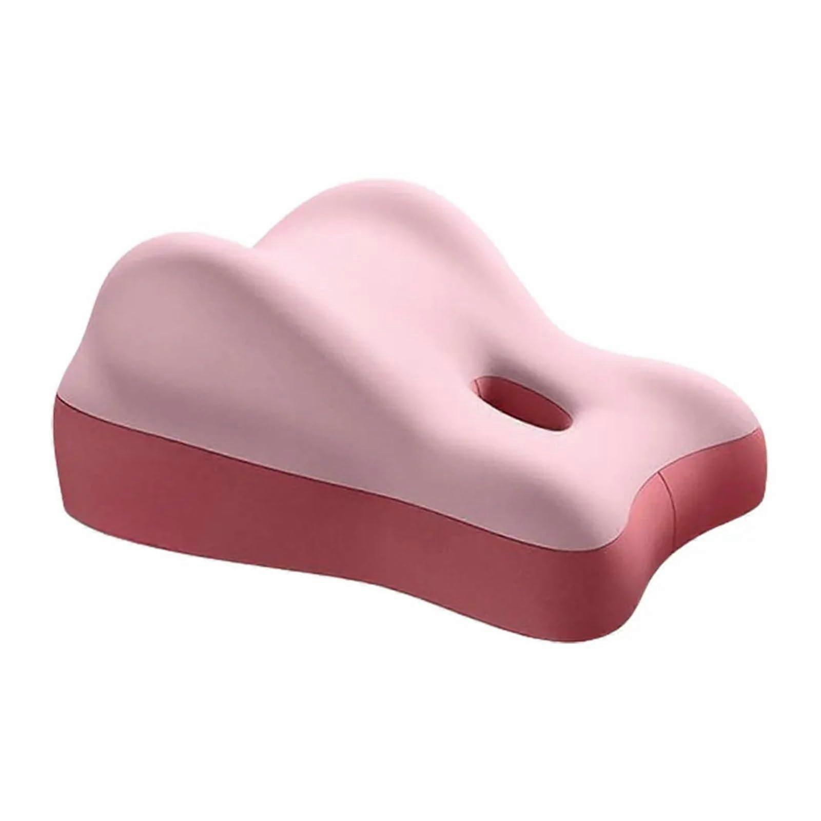 Ergonomic Memory Foam Pillow with 3D Curved Design for Couples, Low Profile Comfort Support, Double Powder