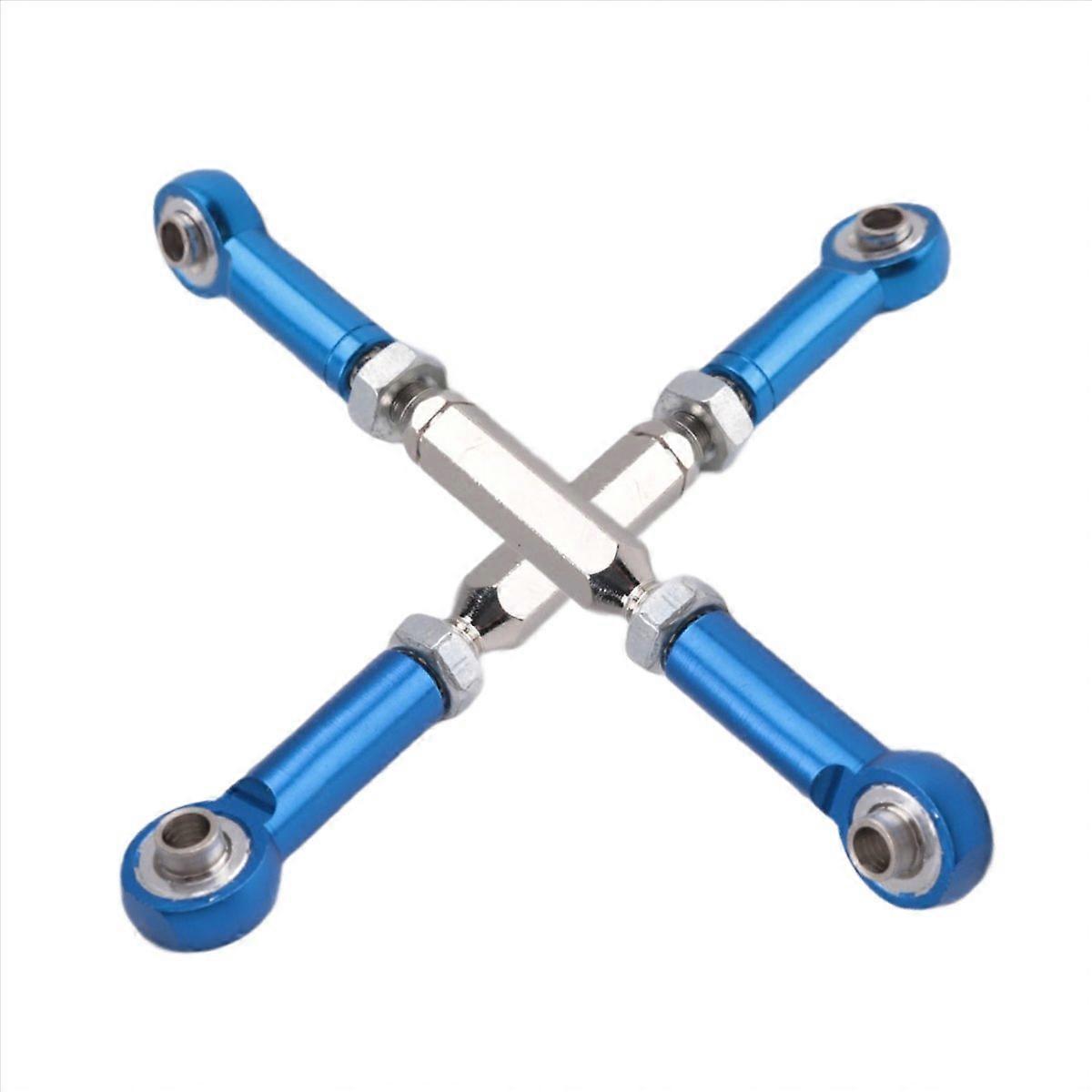 2Pcs Metal Adjustable Steering Linkage Servo Link Pull Rod,3