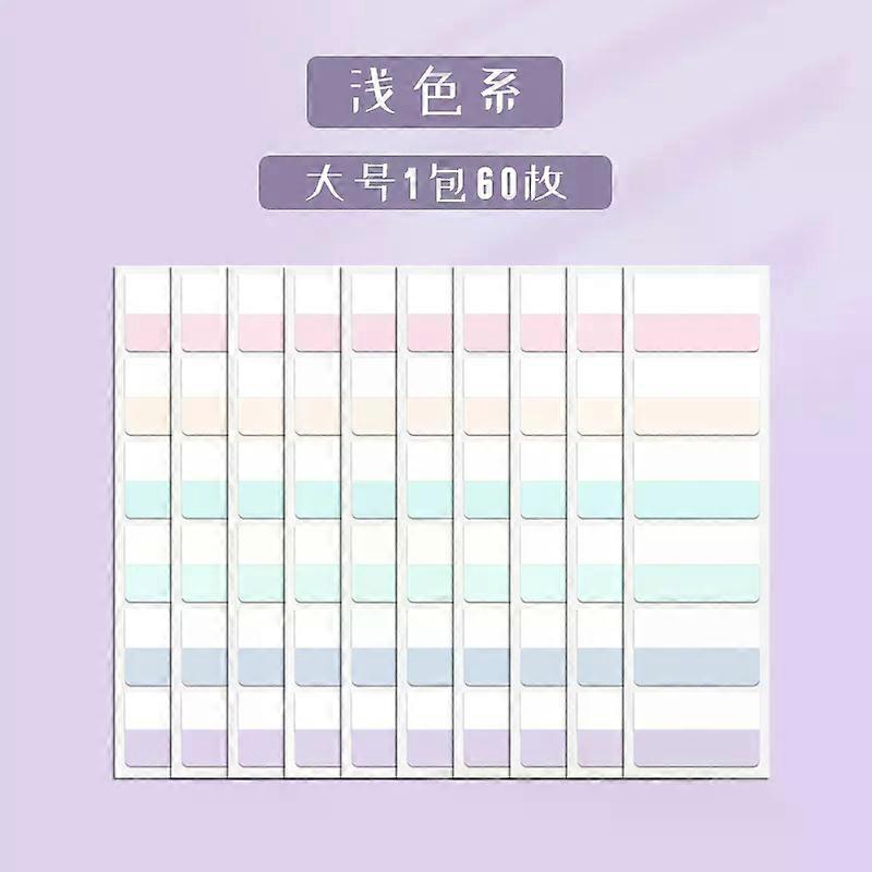 240/120/60pcs Light Colors Sticky Index Sticker Tabs, 3 Sizes 6 Colors Writable Reusable File Flag Labels Back To School