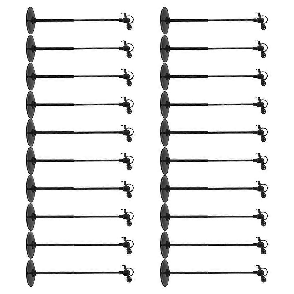 Miniature Microphone Play Props for Decoration 20Pcs Plastic Black