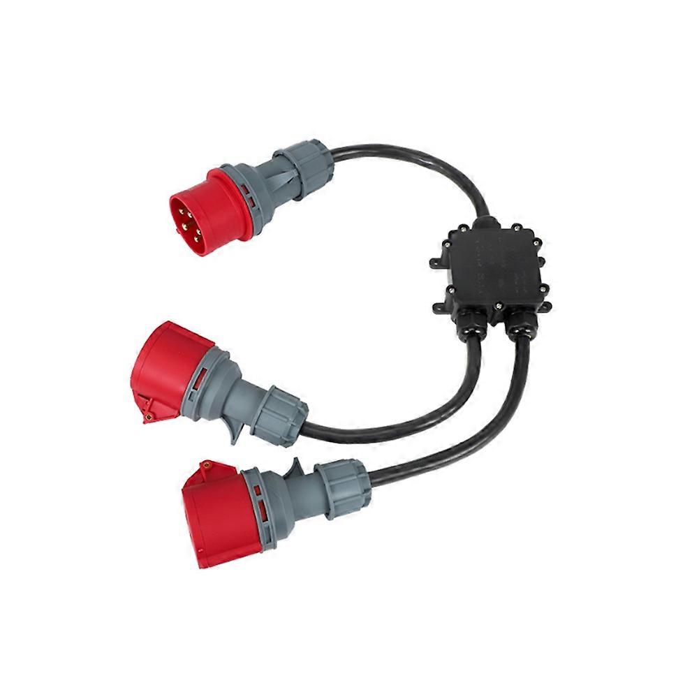 High-Voltage Adapter, CEE Adapter, 32A to 16A, 5 X 2.5mm2 High-Voltage Cable, 16A 415V Power Distributor.