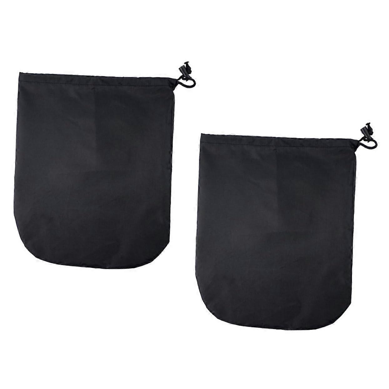 2pcs Waterproof Car Rearview Mirror Covers with Weatherproof Protection and Secure Drawstring Closure
