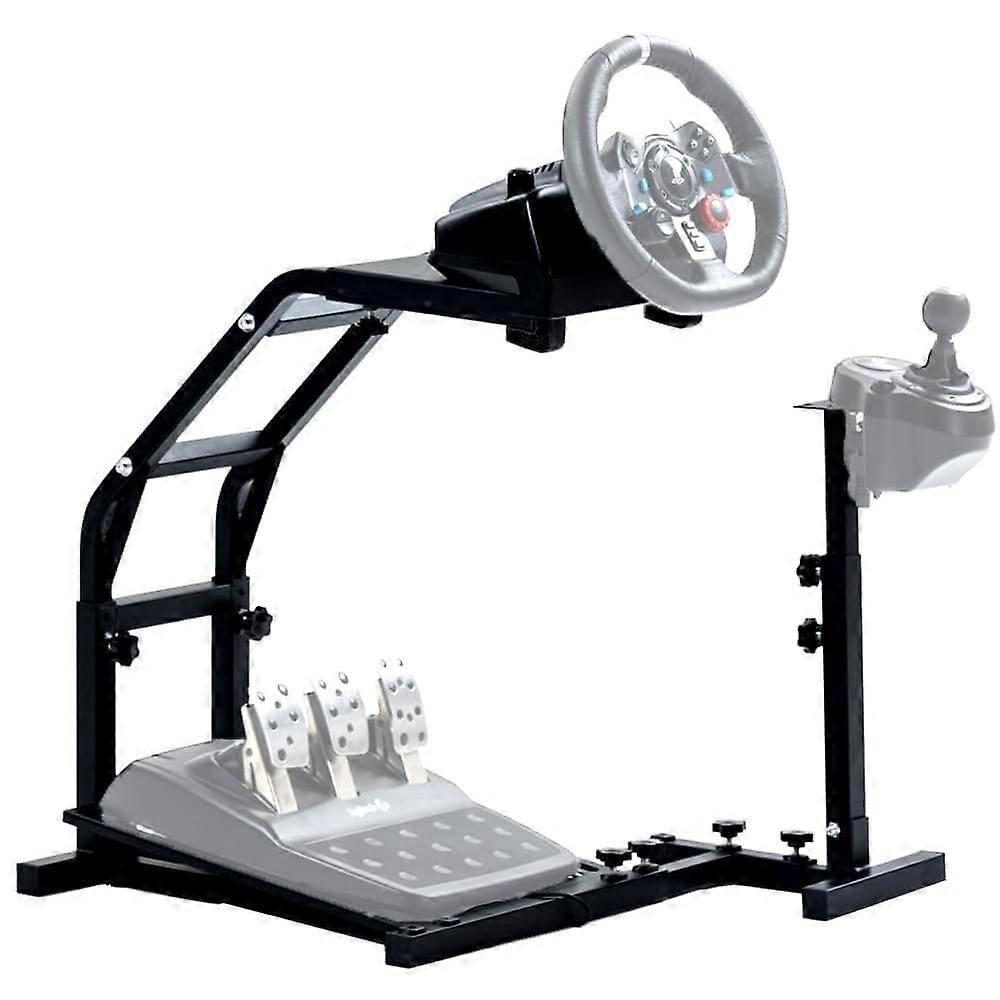 Adjustable Racing Wheel Stand with Shifter Mount for Logitech Thrustmaster Simulator Cockpit