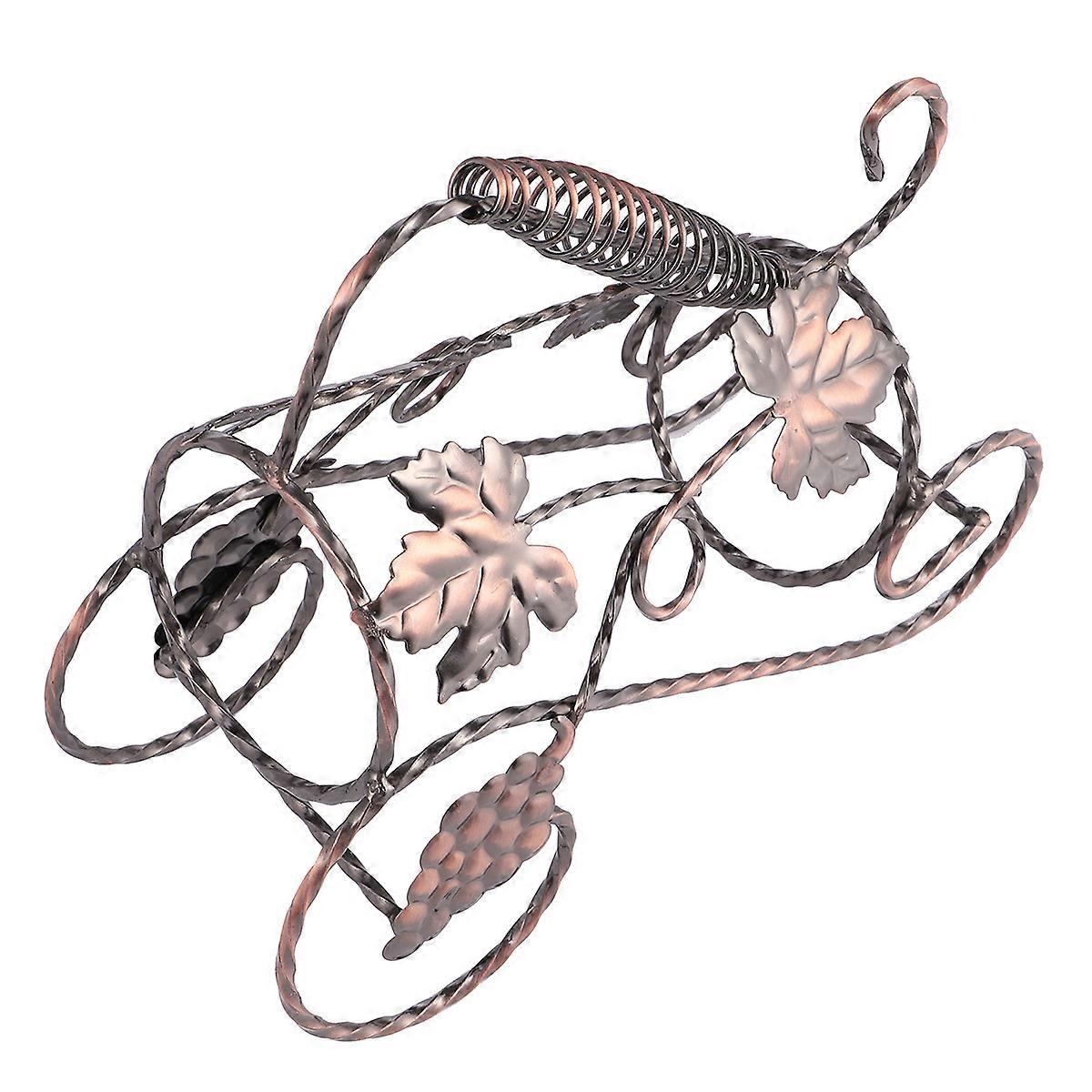 Ornament Grape Leaf Iron Rack for Home Bar 2Pcs