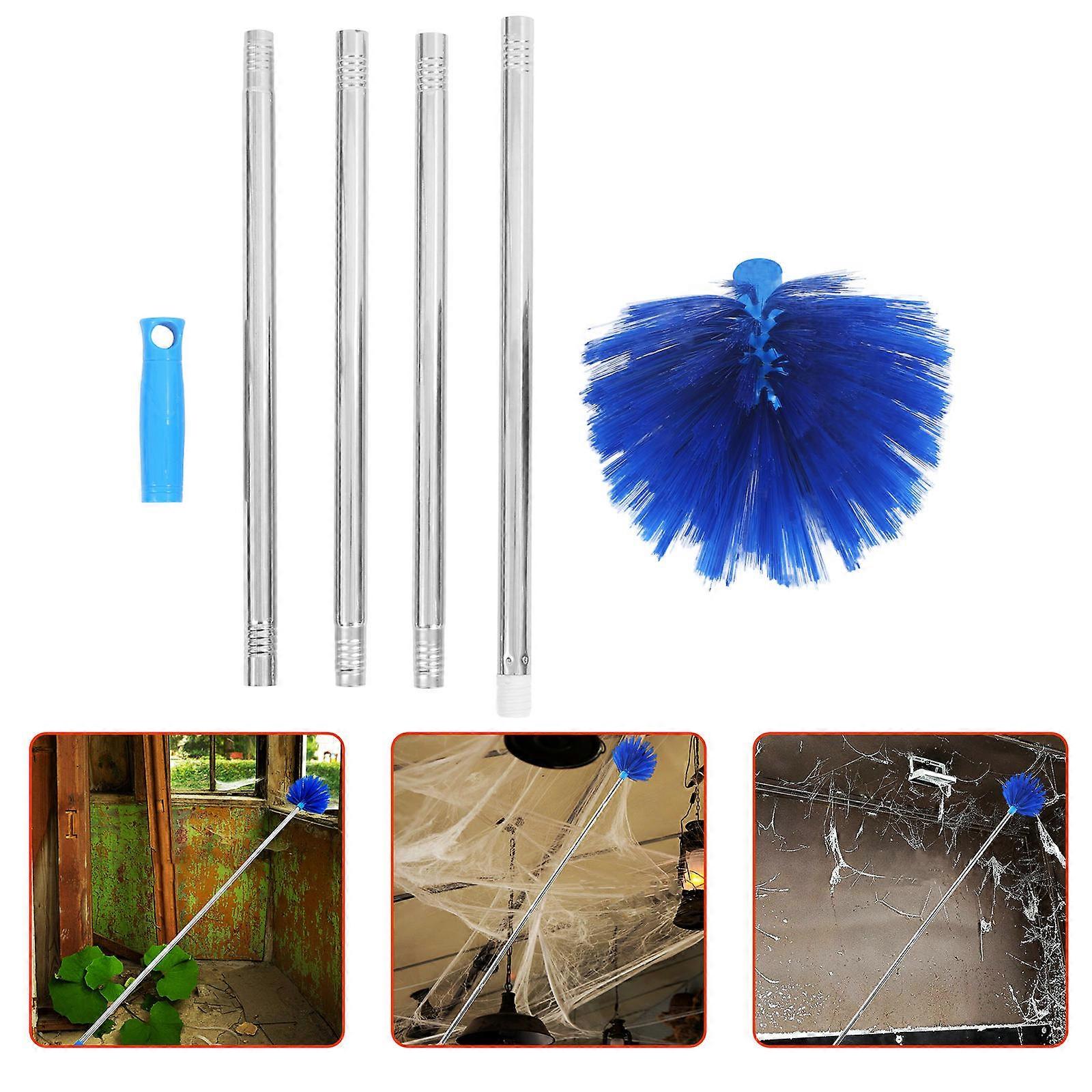 Spider Web Duster with Extension Pole 4Pcs Lightweight and Modular Design Tool for Quick Dusting and Cleaning