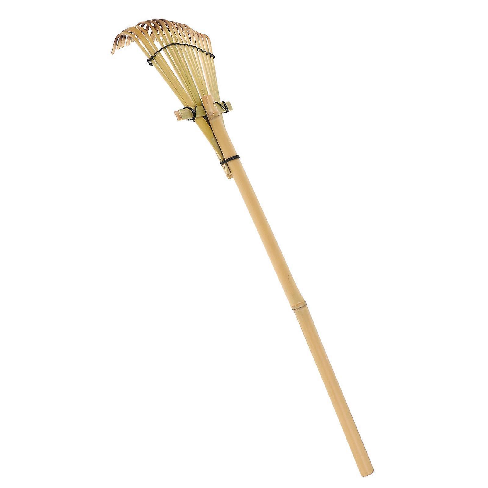 Bamboo Rake Garden Tool for Sand Shaping Lightweight Sand Rake