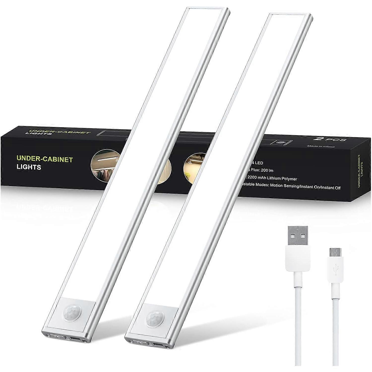 30cm Rechargeable LED Under Cabinet Lights with Motion Sensor-17780