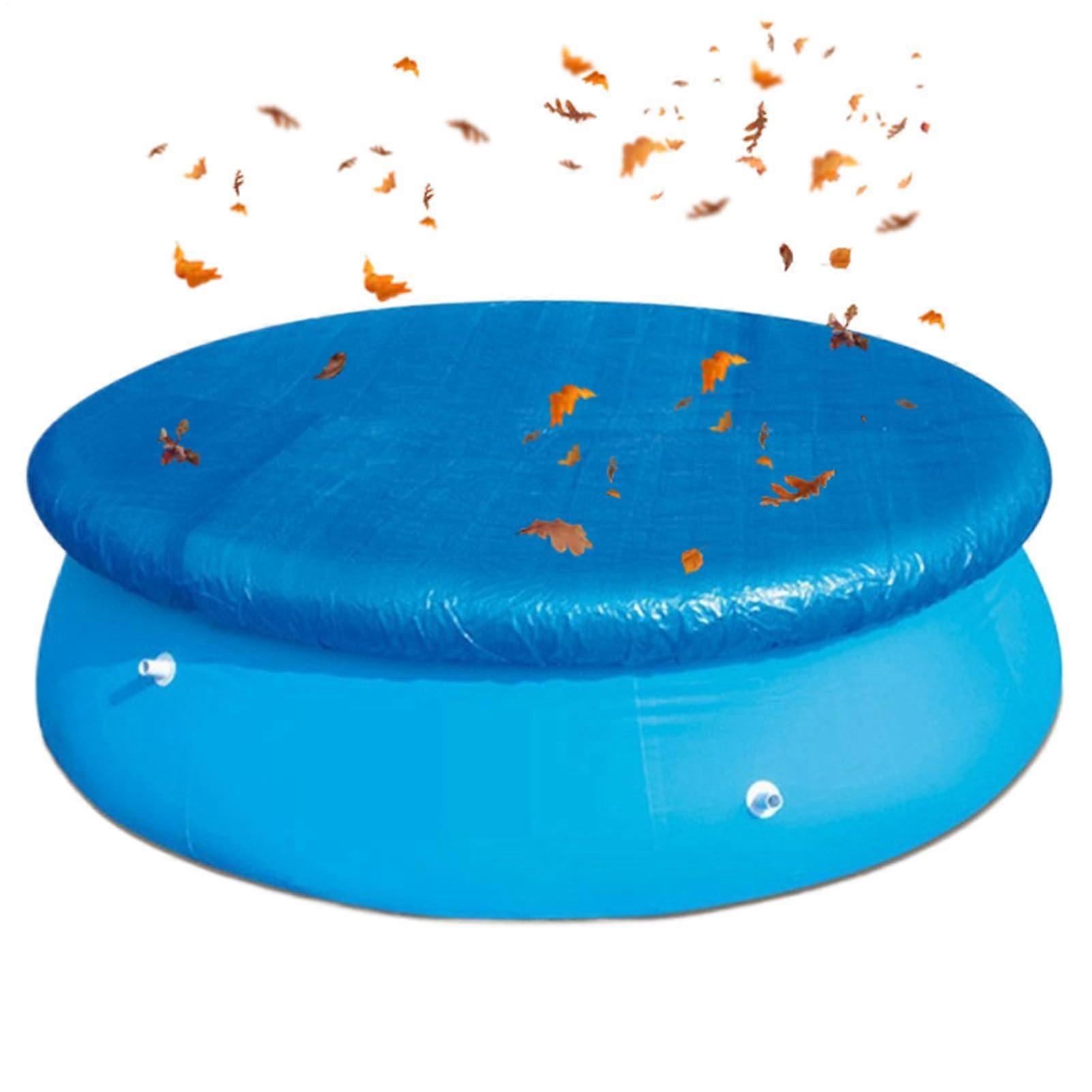 183cm Round Inflatable Pool Cover, Waterproof Dustproof Outdoor Protector with Secure Fit Rope