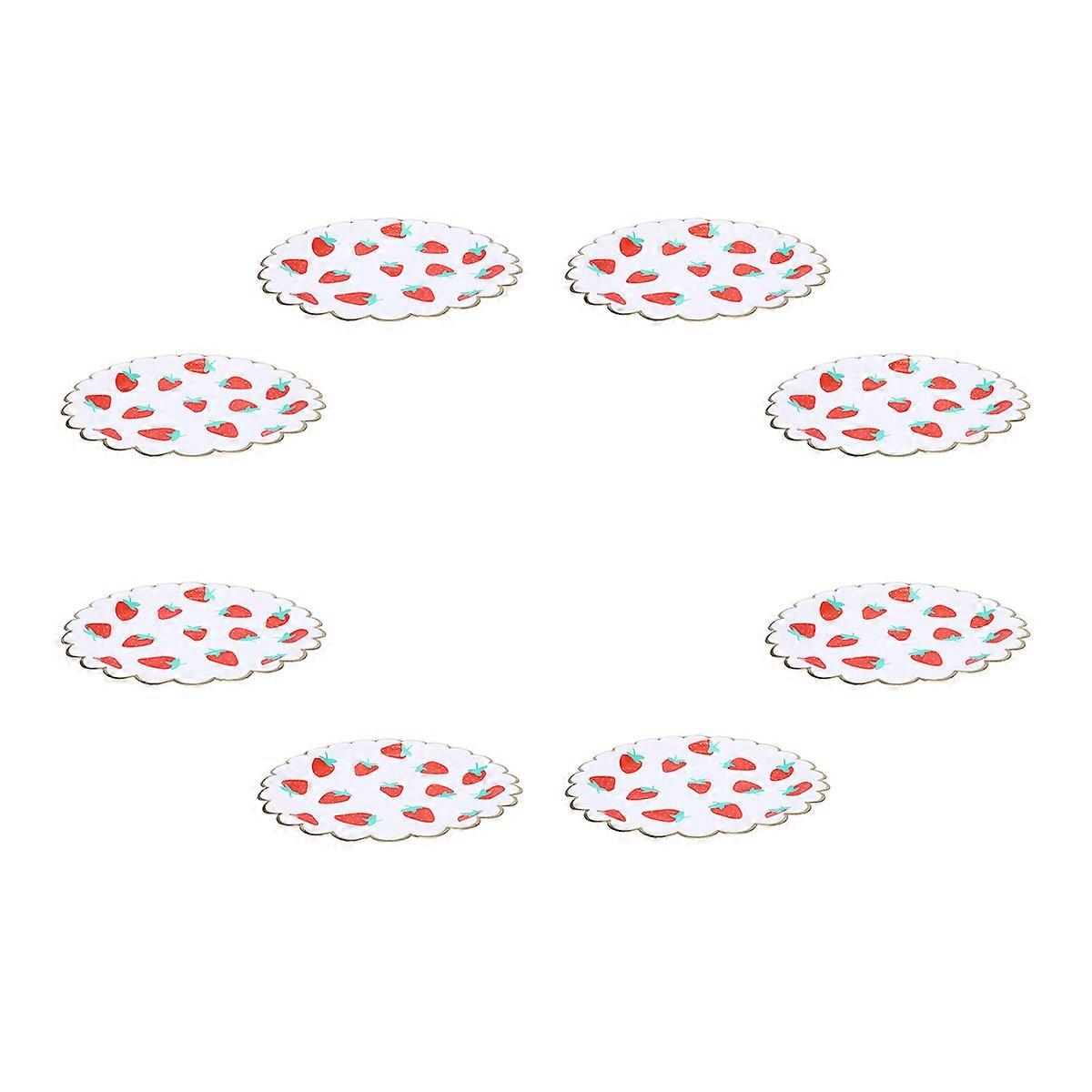 Paper Plate Round Party Tableware for Party Use 8Pcs Assorted Color Design