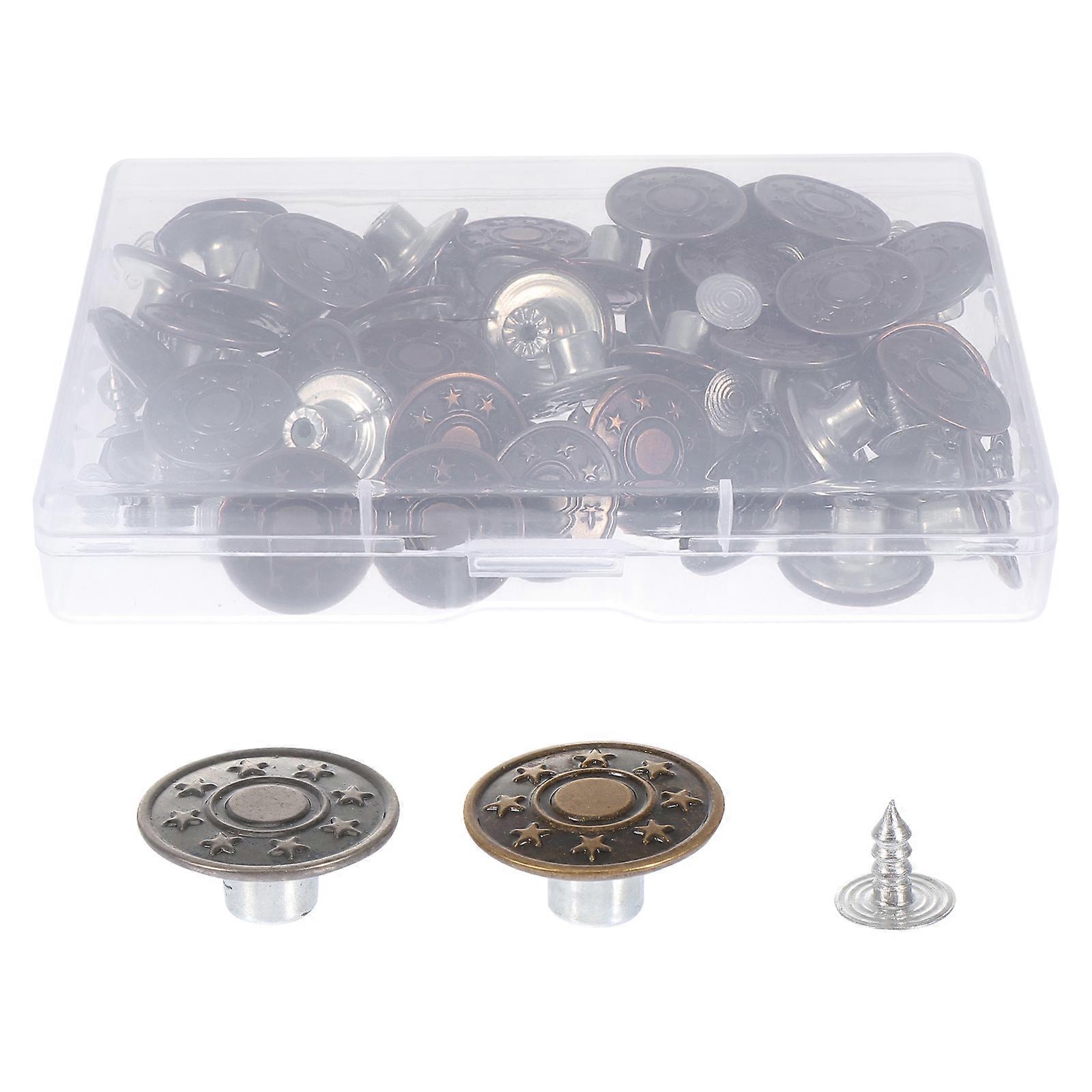 Jeans Buttons for Repairing Clothes Use 150Sets Assorted Color with Box
