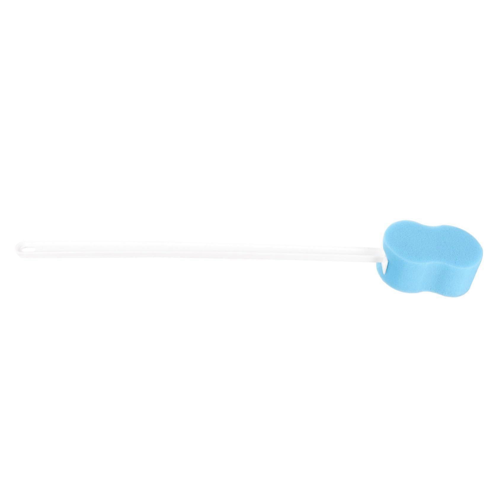 Long Handle Back Scrubber for Shower with Soft Sponge Bath Brush for Gentle Exfoliation