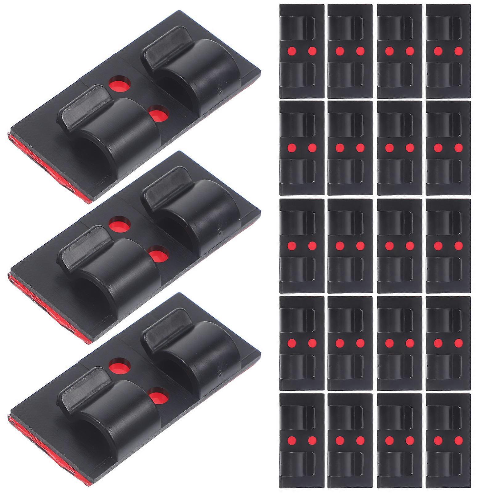 Wire Organizer Black Cable Clips Adhesive Cable Holder for Wire Management 75Pcs