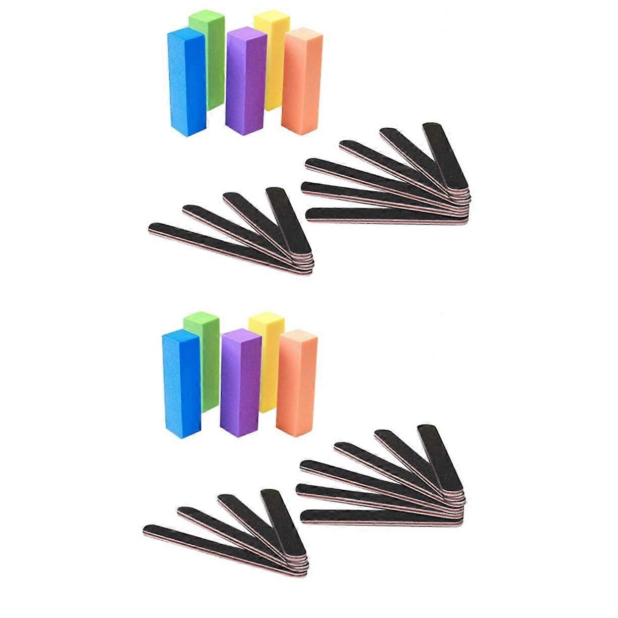 Professional Nail Files and Buffers Set for Manicure Pedicure, Durable Sand Sponge Tools