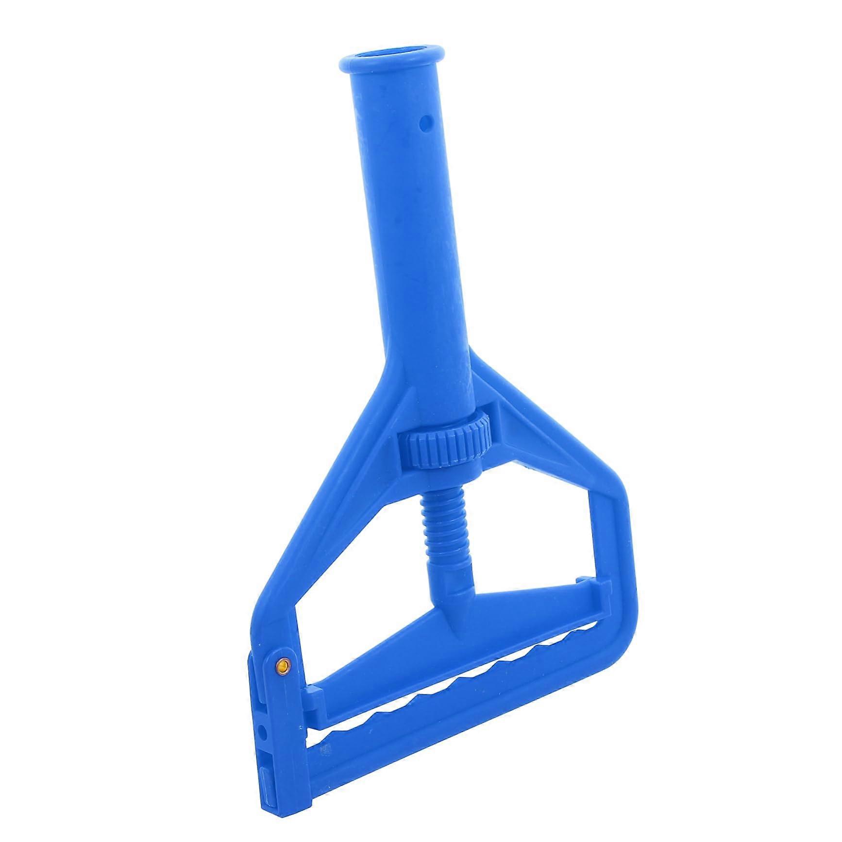 Mop Head Replacement Clip with Secure Buckle and Adjustable Detachable Clamp for Versatile Floor Cleaning Blue