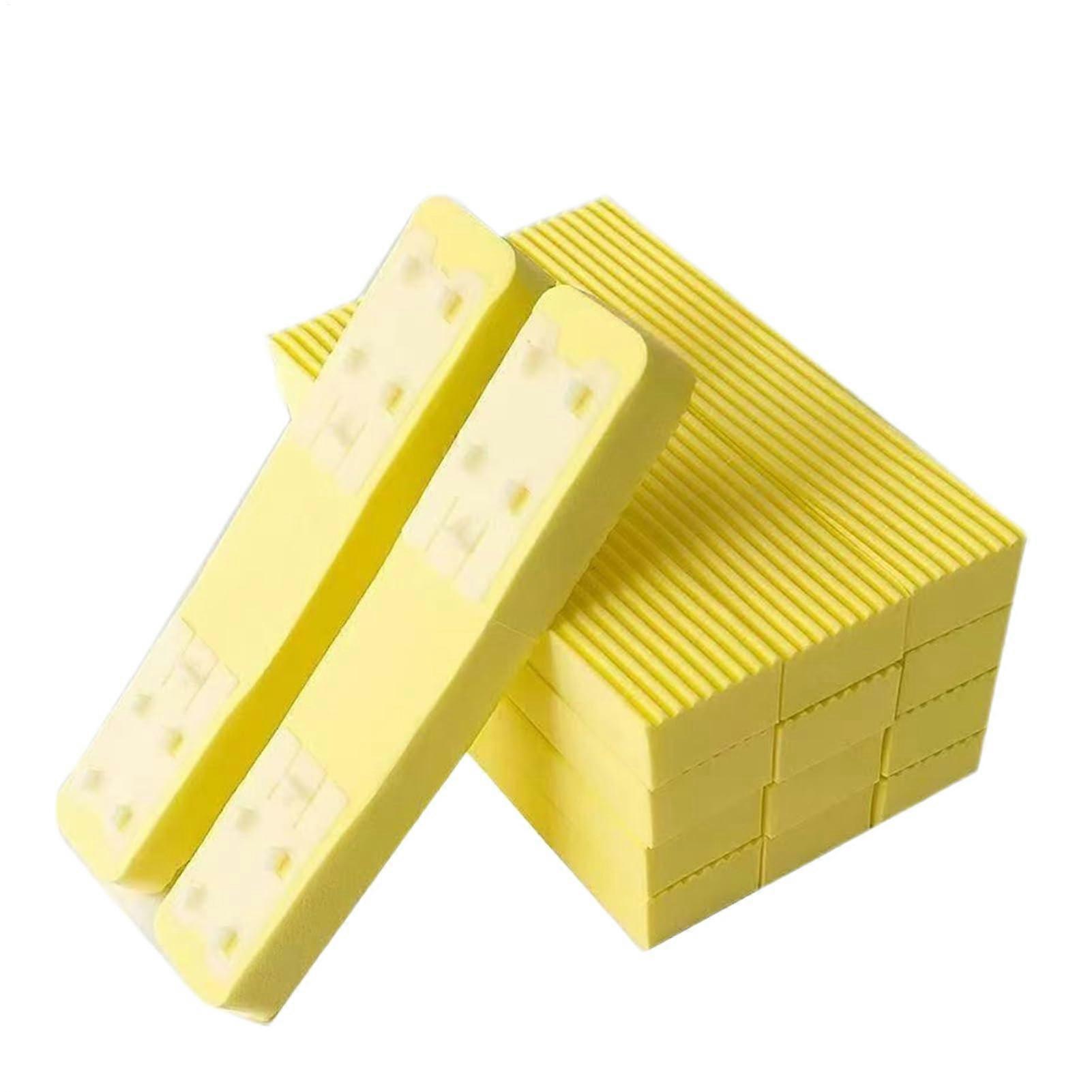 Small Squeeze Mop with NoTouch Squeeze System for MultiSurface Cleaning, 3 Yellow Sponge Refills