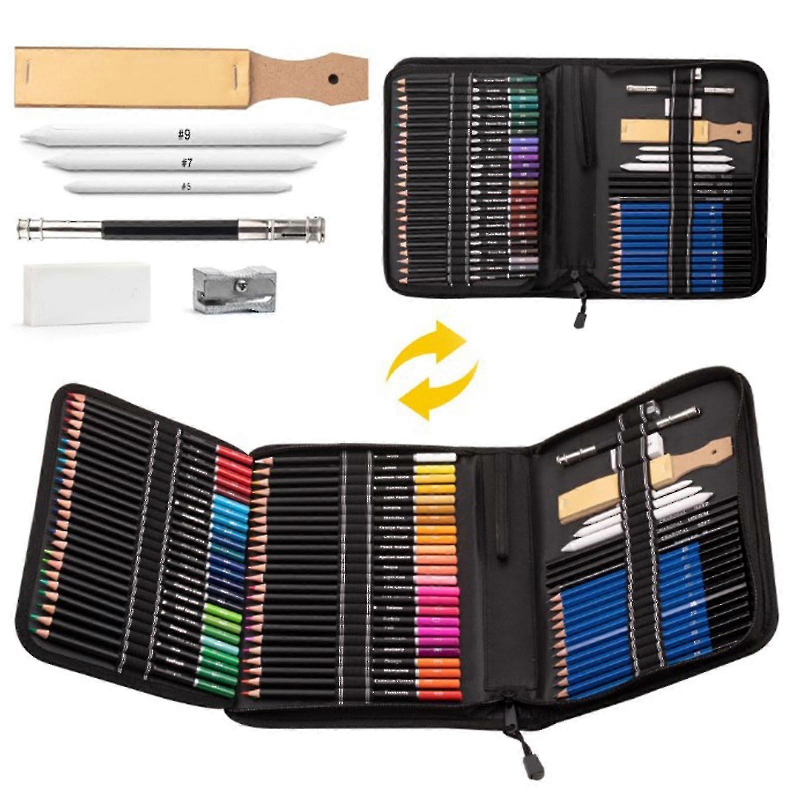 Oil Colored Pencils Vibrant Assorted Colors Pre Sharpened Safe Odorless Easy