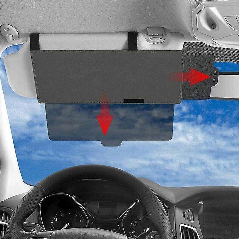 Bil Sun Visor Extension Extender Shield Window Shade Antirefleks linseplate