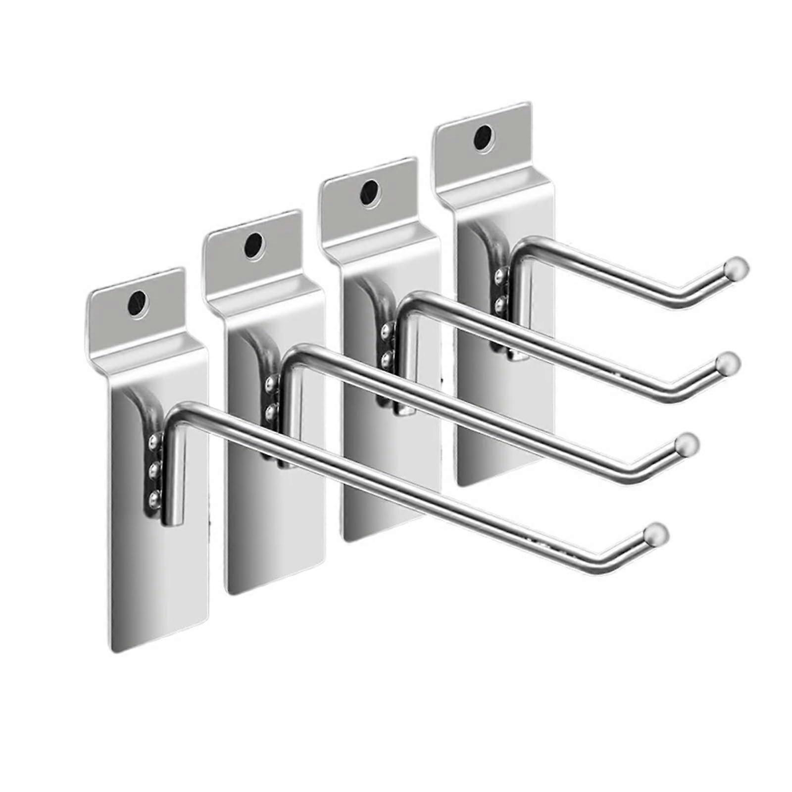 Metal Pegboard and Slatwall Hooks 10 Pack with Secure Upturned Tip for Versatile Display Use