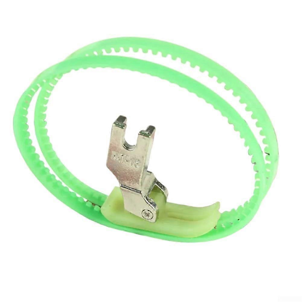 MT18 Dual Wheel Sewing Machine Presser Foot Set for Flatbed MultiLayer Fabric with Loop Grip