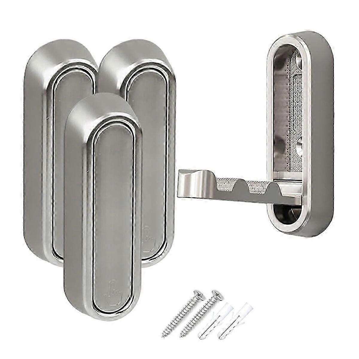 Folding Hook Space Saving Design 4 Pack Home Wall Mounted Clothes Hook