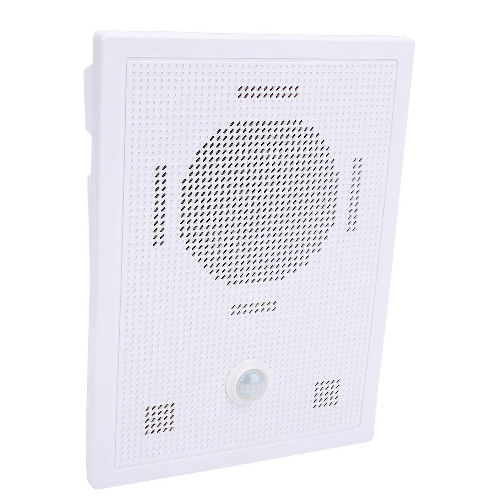 Motion Sensor Speaker with Bluetooth App Control, Waterproof PIR Audio System, US Plug