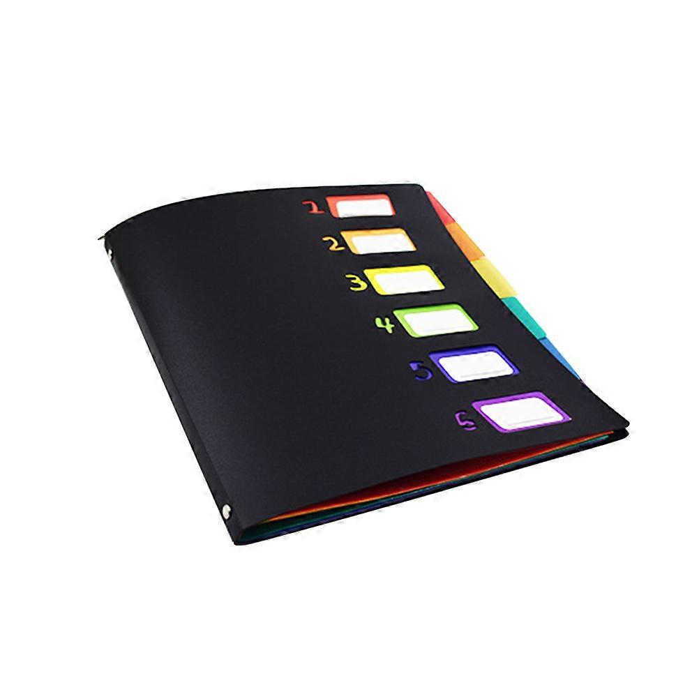 File Folder with Snap Closure A4 Folder for Files Holding 2Pcs Black