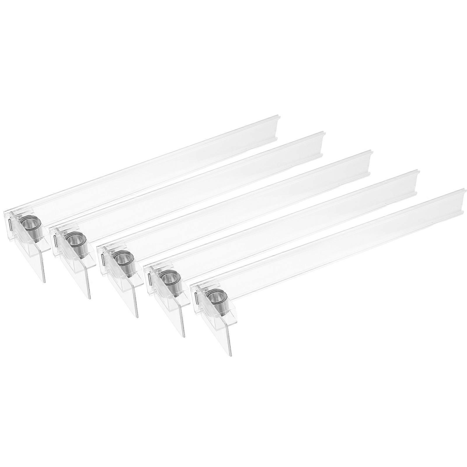 Transparent Automatic Drink Pusher Plastic 5Pcs Beverage Organizer for Storage