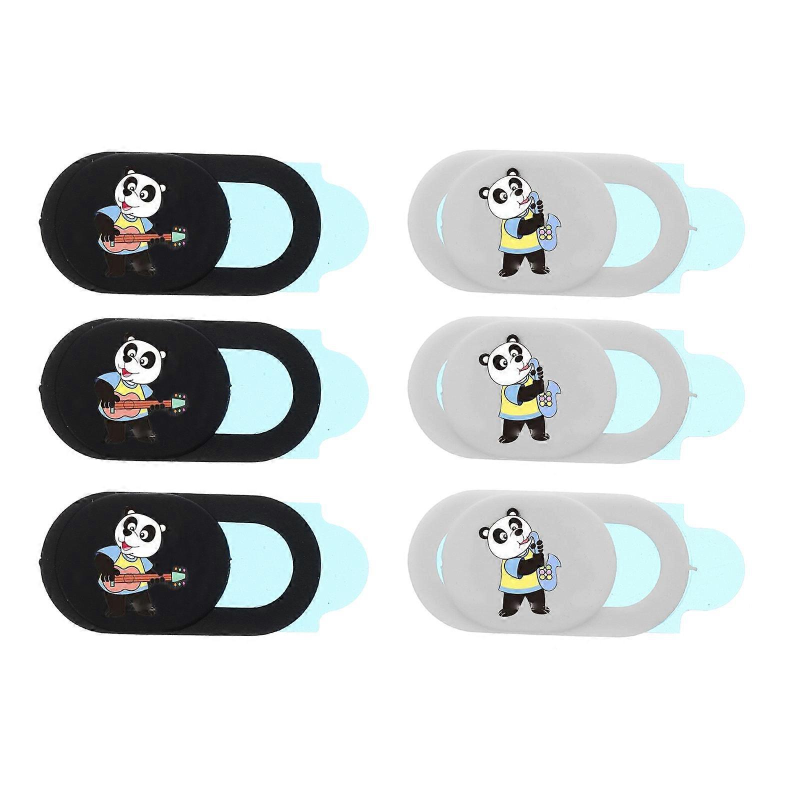 Web Cover for Privacy 6Pcs with Panda Design